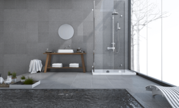 Como deve ser o banheiro perto da piscina